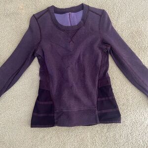 Lululemon purple peplum workout top